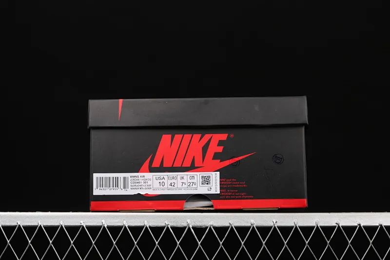 All categories Air Jordan Jordan series basketball shoes Air Jordan 1 High Air Jordan 1 High OG Wmns "Silver Toe" AJ1 Joe 1 metallic black silver silver toe CD0461-001